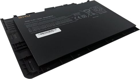 GHU New Battery BT04XL for HP EliteBook Folio 9740 9740m Ultrabook Series Fit for 687945-001 687517-171 696621-001 BA06 HSTNN-IB3Z BT04 BA06XL H4Q47AA H4Q48AA HSTNN-I10C 52WH 14.8V 4-Cell in Saudi Arabia