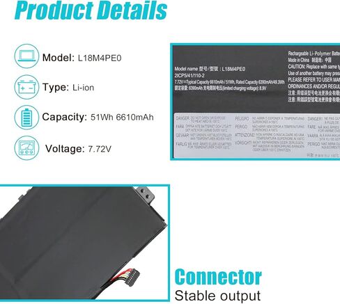 L18M4PE0 استبدال البطارية لينوفو اليوغا C740-14IML C740-14IML-81TC 81TC002RGE 81TC006VGE L18C4PE0 L18L4PE0 5B10U40209 5B10U40210 5B10W67185 5B10W67296 SB10W67368 SB10 W67235 7.72 فولت 51 وات ساعة in Kuwait