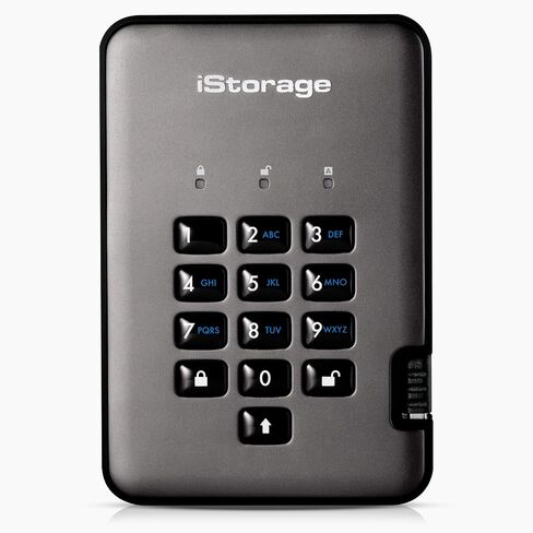 iStorage diskAshur PRO2 Secure encrypted SSD C-X Range (1TB) in Saudi Arabia