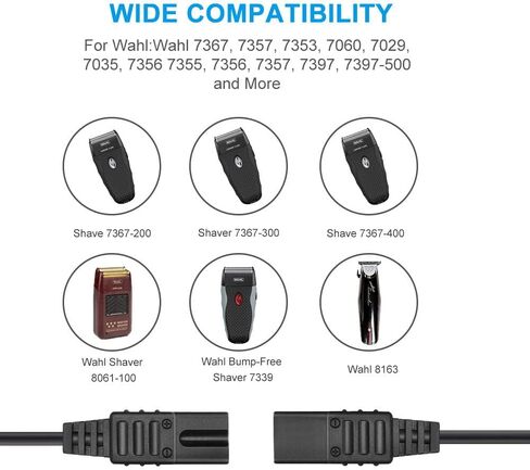 2V for Wahl Shaver Shaper Charger Cord fit for Wahl Shaver 8061-100 5-Star Series 8163 8786-1001 7367 7357 7029 7060 7035 7339 7356, Replacement Wahl Clipper Power Cord in Kuwait
