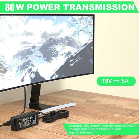 شاحن تلفزيون بسلك طاقة 19 فولت لسامسونج 32 بوصة فئة UN32J400 UN32J5003AF UN32J4000AF UN32J400DAF UN32J400DAFXZA J5003 J5205 وال جي الكترونيكس 19 انش 20 انش 22 انش 58.4 محول تيار متردد لشاشة تلفزيون HD in Kuwait