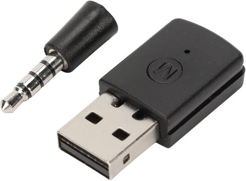 for Bluetooth4.0 Dongle Adapter, Wireless Audio Adapter with 3.5mm Plug, USB BT Audio Adapter for Connecting Headphones for PS5 for PS4, Receiver and Transmitter in Saudi Arabia