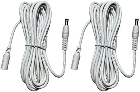 2 Pack SMAVCO 11ft Extra Long Cable Male to Female Connector for Hunter Douglas PowerView 2002000036 2989048000 Amigo 7806000000 - Female Connector: 2.1mm x 5.5mm Jack (Check Before Purchase) in Kuwait