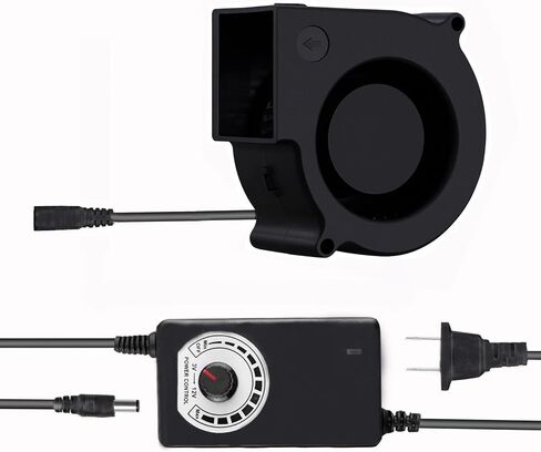 مروحة 9733 97 ملم × 33 ملم تيار متردد 110 فولت 220 فولت مروحة تبريد توربو تعمل بالطاقة مروحة تبريد مزدوجة محمل كروي بدون فرش مع وحدة تحكم في السرعة 3 فولت الى 12 فولت لمشاريع عادم التهوية والتبريد in Kuwait