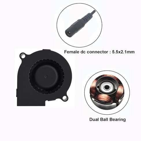 مروحة 9733 97 ملم × 33 ملم تيار متردد 110 فولت 220 فولت مروحة تبريد توربو تعمل بالطاقة مروحة تبريد مزدوجة محمل كروي بدون فرش مع وحدة تحكم في السرعة 3 فولت الى 12 فولت لمشاريع عادم التهوية والتبريد in Kuwait