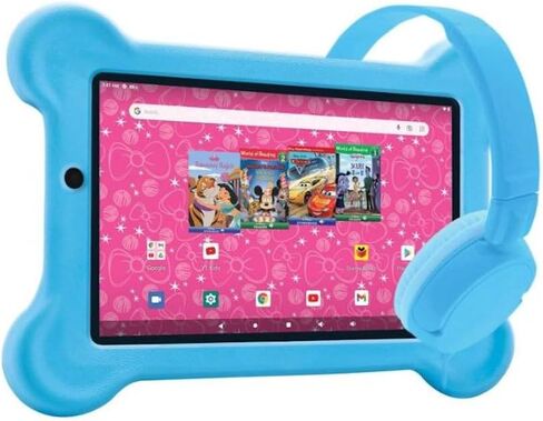 تابلت فينتشرر سمول ووندر 8 بوصة للأطفال بسعة 32 جيجابايت مع سماعات رأس - أزرق in Kuwait