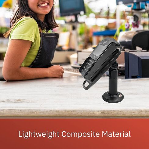 حامل طرفي بمزلاج وقفل 7 انش من انجينيكو لين/3000/7000/8000 - تصميم نحيف، تركيب لاصق، اسود in Kuwait