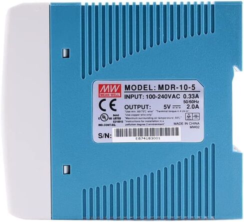 MDR-10-5 يعني جيدًا أفضل سعر 10 وات 5 فولت 2 أمبير تحويل التيار الكهربائي MeanWell MDR-10-5 in Kuwait