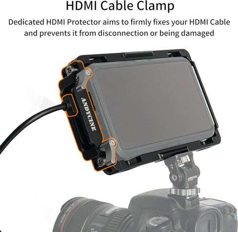 ANDYCINE Ninja V Plus Monitor Cage with Sunhood for Atomos Ninja V/Ninja V+,Atomos Shinobi,Built-in NATO Rails and HDMI Cable Clamp in Kuwait