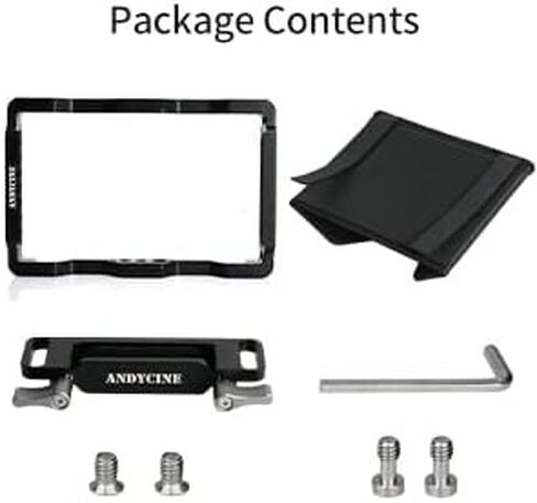 ANDYCINE Ninja V Plus Monitor Cage with Sunhood for Atomos Ninja V/Ninja V+,Atomos Shinobi,Built-in NATO Rails and HDMI Cable Clamp in Kuwait