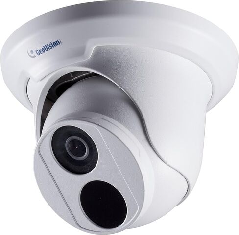 GeoVision GV-EBD4700 4MP H.265 Low Lux WDR Pro IR Eyeball IP Dome Megapixel Surveillance Camera, White in Kuwait