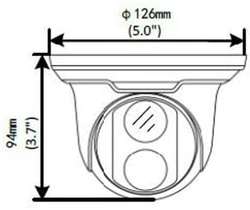 GeoVision GV-EBD4700 4MP H.265 Low Lux WDR Pro IR Eyeball IP Dome Megapixel Surveillance Camera, White in Kuwait