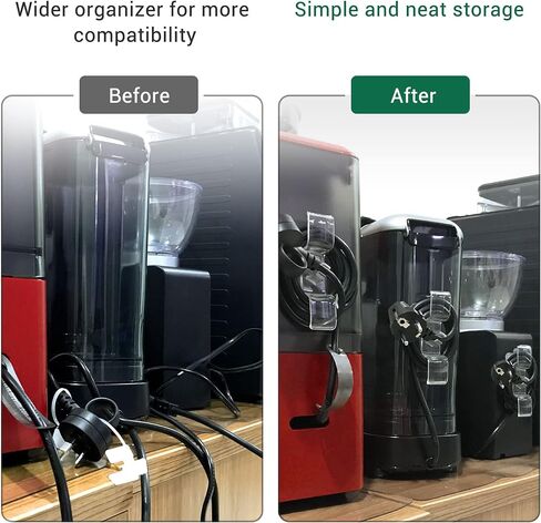 منظم اسلاك للاجهزة المطبخ: 4 قطع من حامل الاسلاك الملفوفة بشكل مرتب، غلاف الاسلاك اللاصقة، حامل كيبل لخلاط مساعدات المطبخ، عصا وتر الاجهزة على حامل الاسلاك in Kuwait