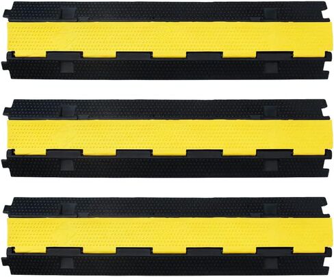 Biowina 4pack من 1 قناة 39 بوصة المطاط كابل حامي منحدر سرعة المرور عثرة 18000 رطل الثقيلة سرعة المطبات خرطوم حامي سلالم لوقوف السيارات المرآب in Kuwait