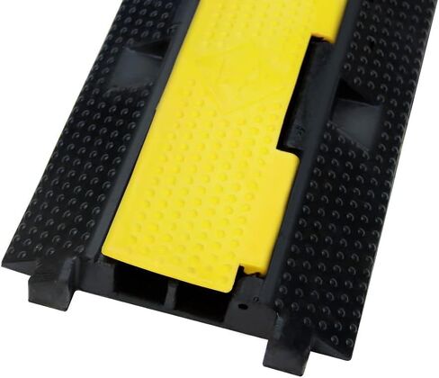 Biowina 4pack من 1 قناة 39 بوصة المطاط كابل حامي منحدر سرعة المرور عثرة 18000 رطل الثقيلة سرعة المطبات خرطوم حامي سلالم لوقوف السيارات المرآب in Kuwait