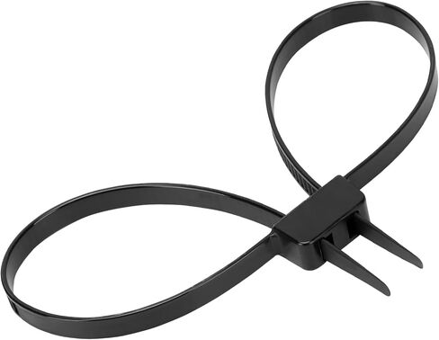 Flex Cuffs, Heavy Duty Nylon Double Flex Zip Tie Handcuffs, 10 PCS Double Locking Zip Ties Restraints, Tensile Strength : 440 Lbs Strength | Length: 27 1/2" (Yellow) in Kuwait