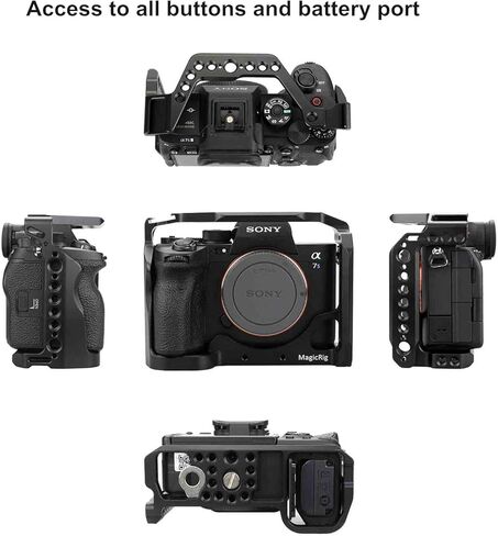 قفص كاميرا MAGICRIG A7SIII مع مشبك كابل متوافق مع HDMI لسوني ألفا 7S III / A7SIII / A7S3 in Kuwait