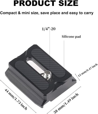 لوحة إطلاق سريع مع معيار Arca-Swiss متوافق مع DJI RS 3 Mini/RS 3 Pro/RS 3 / RS 2 / RSC2 Stabilizer Gimbal in Kuwait