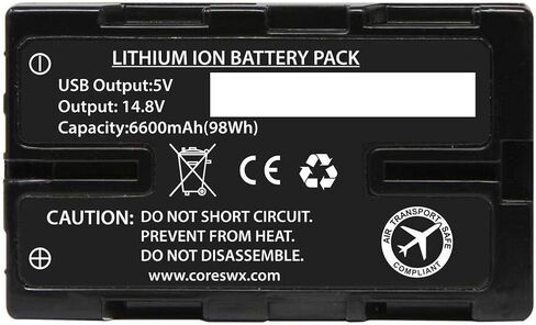 بطارية Core SWX Nano-U98 بقوة 14.8 فولت مع D-Tap لكاميرات فيديو مختارة من سوني in Kuwait