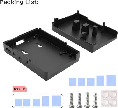Geekworm Aluminum Case for Raspberry Pi 4, Passive Cooling Heavy Duty Heatsink Case Compatible with Raspberry Pi 4 Model B 2GB/4GB/8GB Only(P171-Black) in Saudi Arabia