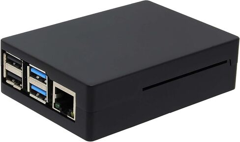 Geekworm Aluminum Case for Raspberry Pi 4, Passive Cooling Heavy Duty Heatsink Case Compatible with Raspberry Pi 4 Model B 2GB/4GB/8GB Only(P171-Black) in Saudi Arabia