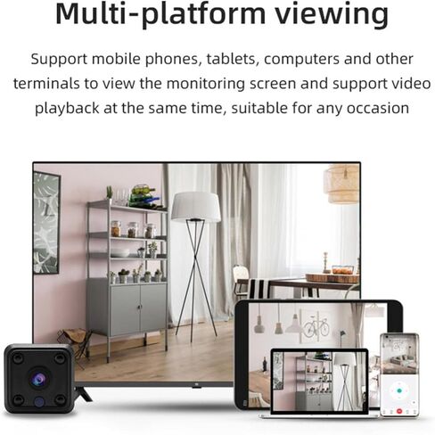 كاميرات GOWENIC لأمن المنزل، كاميرا لاسلكية صغيرة تعمل بالواي فاي، كاميرا مربية محمولة مع رؤية ليلية وكشف الحركة لمكتب السيارة وشقة الأطفال in Kuwait