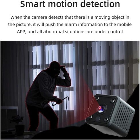 كاميرات GOWENIC لأمن المنزل، كاميرا لاسلكية صغيرة تعمل بالواي فاي، كاميرا مربية محمولة مع رؤية ليلية وكشف الحركة لمكتب السيارة وشقة الأطفال in Kuwait