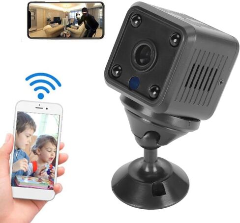 كاميرات GOWENIC لأمن المنزل، كاميرا لاسلكية صغيرة تعمل بالواي فاي، كاميرا مربية محمولة مع رؤية ليلية وكشف الحركة لمكتب السيارة وشقة الأطفال in Kuwait
