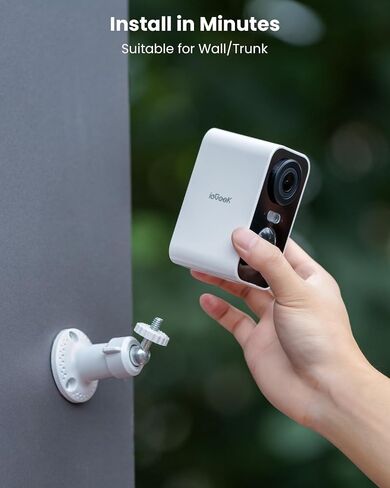 ieGeek Security Cameras Wireless Outdoor 4pcs, 2K 3MP Battery Powered WiFi Security Camera with Spotlight & Siren Alarm, Color Night Vision in Saudi Arabia