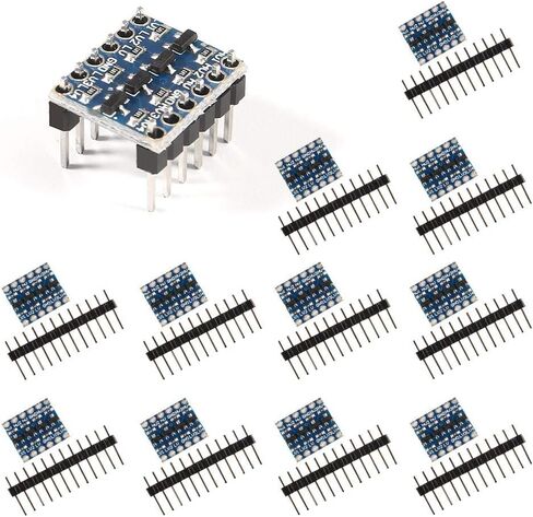 ايسر ام سي 12 قطعة 4 قنوات IIC I2C محول المستوى المنطقي ثنائي الاتجاه 3.3 فولت إلى 5 فولت محول لاردوينو in Kuwait