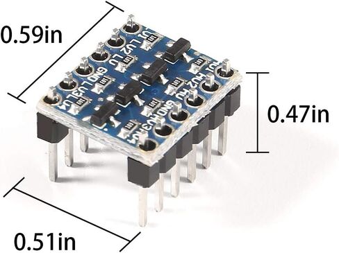 ايسر ام سي 12 قطعة 4 قنوات IIC I2C محول المستوى المنطقي ثنائي الاتجاه 3.3 فولت إلى 5 فولت محول لاردوينو in Kuwait