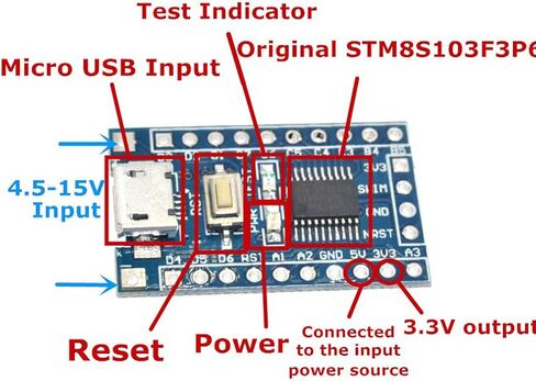 HiLetgo 5pcs STM8S103F3P6 STM8 ARM Minimum System Development Board Module for Arduino in Saudi Arabia