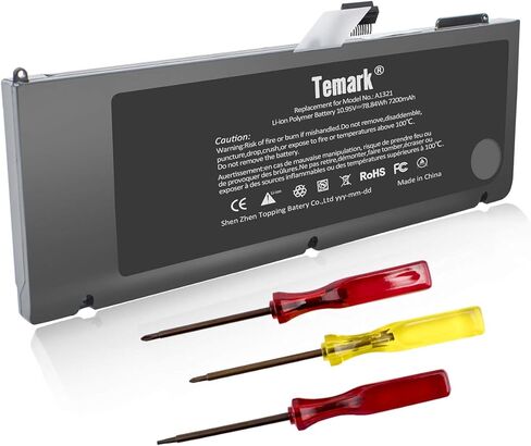 بطارية الكمبيوتر المحمول Temark New A1321 متوافقة مع MacBook Pro 15 بوصة A1286 (فقط لإصدار 2009 2010)، تناسب MB985 MB986J/A MC118 MB986 020-6380-A 020-6766-B in Kuwait