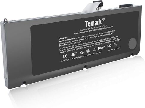 بطارية الكمبيوتر المحمول Temark New A1321 متوافقة مع MacBook Pro 15 بوصة A1286 (فقط لإصدار 2009 2010)، تناسب MB985 MB986J/A MC118 MB986 020-6380-A 020-6766-B in Kuwait