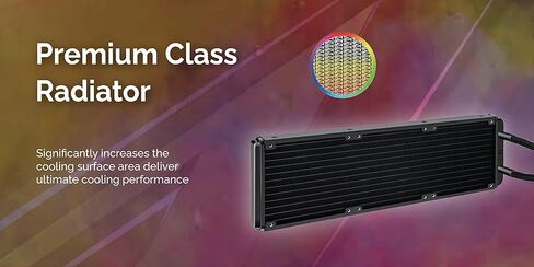جيليد سوليوشنز مبرد مياه الكل في واحد لوحدة المعالجة المركزية الكل في واحد مع مروحتين RGB 120 ملم 750-1800 دورة في الدقيقة، متوافق مع AM5 وLGA 1700، يتضمن معجون حراري GC4 من ليكويد 120 in Kuwait