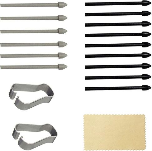 MFLDSFLHM (15pcs Pack) Tab s7 Stylus Pen Replacement Hard Nibs,Galaxy tab s7 Plus Pen Tips Replacement Parts for Samsung Galaxy tab s7,Tab s7 Plus (Black + Gray) in Saudi Arabia