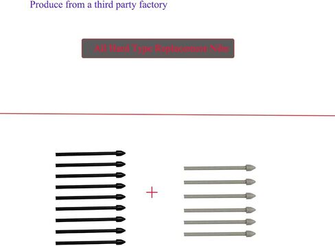 MFLDSFLHM (15pcs Pack) Tab s7 Stylus Pen Replacement Hard Nibs,Galaxy tab s7 Plus Pen Tips Replacement Parts for Samsung Galaxy tab s7,Tab s7 Plus (Black + Gray) in Saudi Arabia