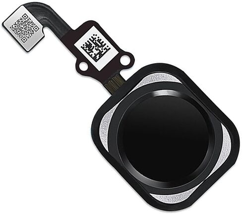 Johncase OEM Home Button Flex Ribbon Cable Assembly w/Rubber Gasket Replacement Part Compatible for iPhone 6s / 6s Plus (Black) in Kuwait