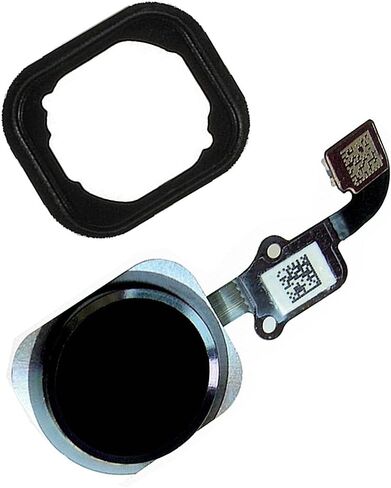 Johncase OEM Home Button Flex Ribbon Cable Assembly w/Rubber Gasket Replacement Part Compatible for iPhone 6s / 6s Plus (Black) in Kuwait