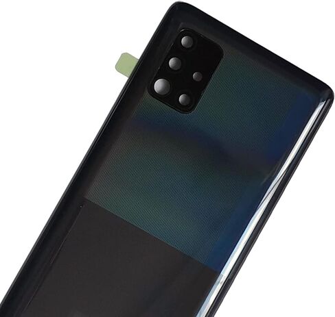 غطاء خلفي بديل للباب الخلفي للبطارية A51 5G مع عدسة زجاجية للكاميرا/شريط إطار لهاتف Samsung Galaxy A51 5G 2020 6.5 بوصة A516 (غير مناسب لإصدار 4G/LTE A515F) (أسود) in Kuwait