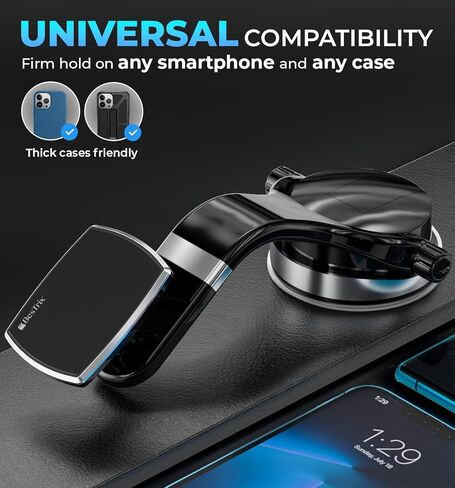 Bestrix Phone Holder for Car, Phone Mount for car Car Phone Mount, Cell Phone Car Phone Holder Compatible with iPhone 14 13 12 Pro, Xr,Xs,XS MAX,XR,X, Galaxy S22 & All Smartphones (Magnetic) in Kuwait