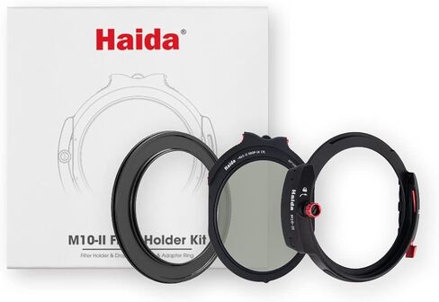 طقم حامل مرشح التصوير الفوتوغرافي Haida M10-II مادة سبائك الألومنيوم مع حلقة محول مستقطب دائري منسدل باللون الأسود 77 مم in Saudi Arabia