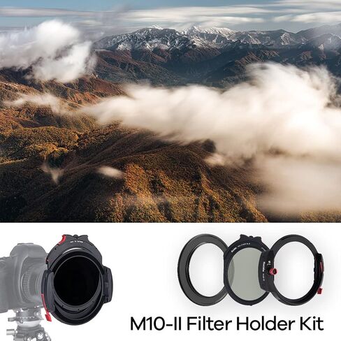 طقم حامل مرشح التصوير الفوتوغرافي Haida M10-II مادة سبائك الألومنيوم مع حلقة محول مستقطب دائري منسدل باللون الأسود 77 مم in Saudi Arabia