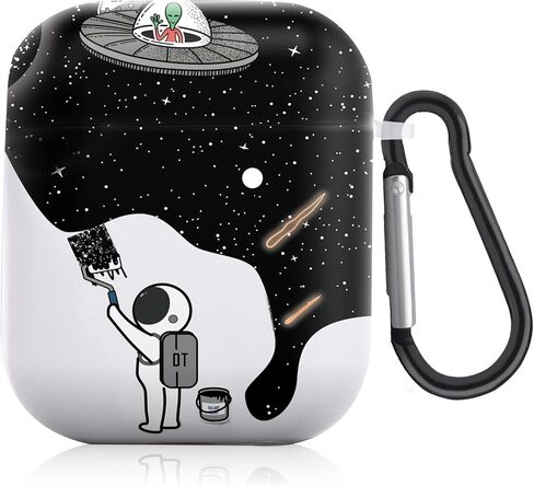 Mainrenka Cool Airpod Case 2nd Generation with Keychain Funny Airpods 2nd/1st Generation Case Cover Compatible with Cute Airpod Gen 2 & 1 Case in Kuwait