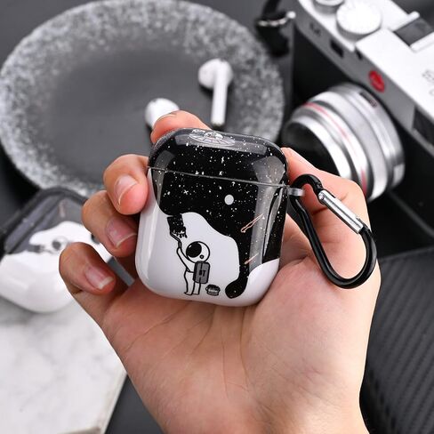 Mainrenka Cool Airpod Case 2nd Generation with Keychain Funny Airpods 2nd/1st Generation Case Cover Compatible with Cute Airpod Gen 2 & 1 Case in Kuwait