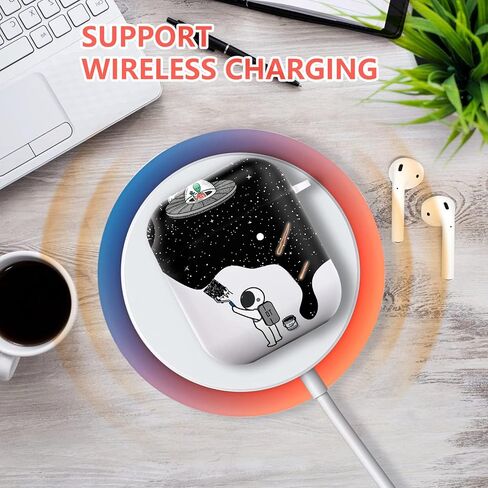 Mainrenka Cool Airpod Case 2nd Generation with Keychain Funny Airpods 2nd/1st Generation Case Cover Compatible with Cute Airpod Gen 2 & 1 Case in Kuwait