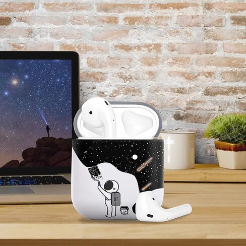 Mainrenka Cool Airpod Case 2nd Generation with Keychain Funny Airpods 2nd/1st Generation Case Cover Compatible with Cute Airpod Gen 2 & 1 Case in Kuwait