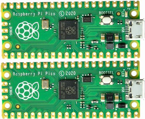 DIGISHUO 2 قطعة Raspberry Pi Pico W (WiFi) لوحة تحكم لاسلكية مع واجهات رقمية مرنة | بناء على شريحة RP2040 | معالج ARM Cortex M0+ ثنائي النواة بسرعة 133 ميجاهرتز | دعم C/C++/بايثون in Kuwait