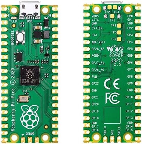 DIGISHUO 2 قطعة Raspberry Pi Pico W (WiFi) لوحة تحكم لاسلكية مع واجهات رقمية مرنة | بناء على شريحة RP2040 | معالج ARM Cortex M0+ ثنائي النواة بسرعة 133 ميجاهرتز | دعم C/C++/بايثون in Kuwait