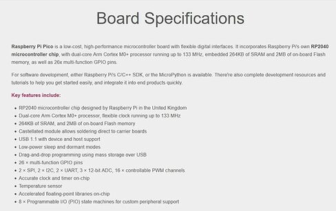 DIGISHUO 2 قطعة Raspberry Pi Pico W (WiFi) لوحة تحكم لاسلكية مع واجهات رقمية مرنة | بناء على شريحة RP2040 | معالج ARM Cortex M0+ ثنائي النواة بسرعة 133 ميجاهرتز | دعم C/C++/بايثون in Kuwait